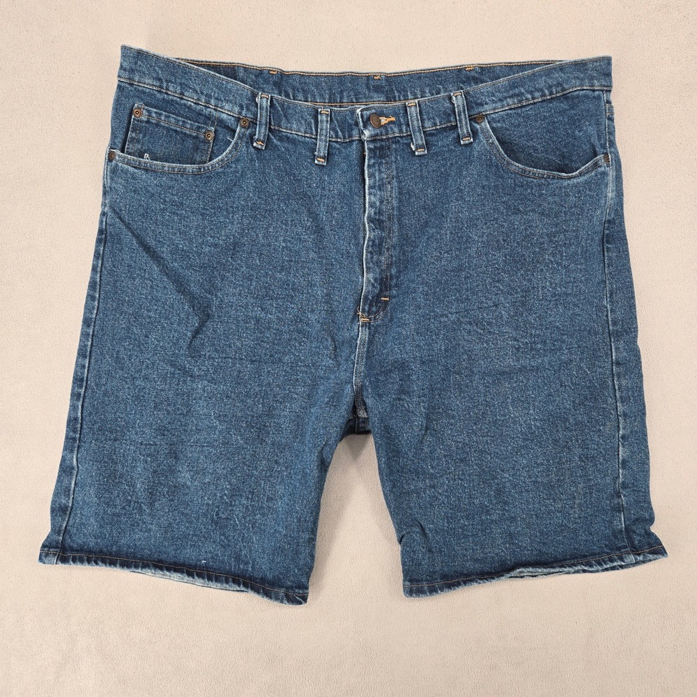 Wrangler Mens 44 Relaxed Fit Denim Shorts 606WFBN Blue Dadcore Workwear